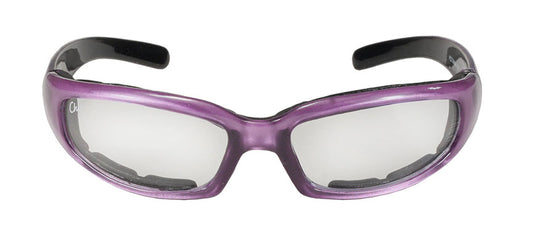43027 Rally Wrap Padded Blk Frame/Purple Pearl/Clear Lens