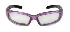43027 Rally Wrap Padded Blk Frame/Purple Pearl/Clear Lens