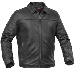 Men's Black Drum Dyed New Zealand Lambskin Jacket