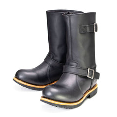Milwaukee Leather MBM9064 Men's Antique Black Classic Engineer Motorcycle Riding Boots