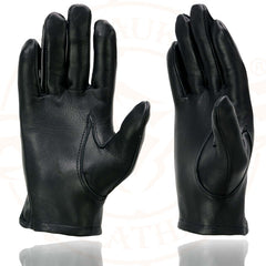 Milwaukee Leather MG7720 Women's Black Leather Unlined Pro Driving Gloves