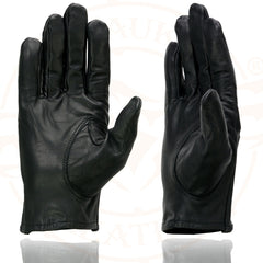 Milwaukee Leather SH729 Men's Black Unlined Leather Pro Driving Gloves