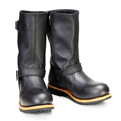 Milwaukee Leather MBM9064 Men's Antique Black Classic Engineer Motorcycle Riding Boots