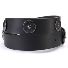 Milwaukee Leather MP7111 Men's Classic Brown Leather Belt with Brass Buckle