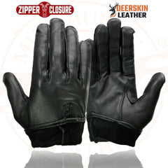 Milwaukee Leather SH867 Men's Black Deerskin Leather Unlined Gloves