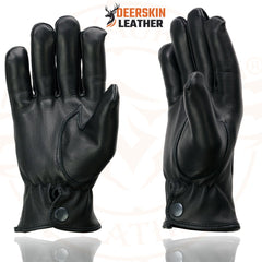 Milwaukee Leather SH875 Men's Black Thermal Lined Deerskin Leather Gloves