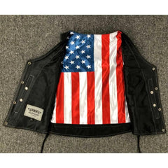 American Woman - Ladies USA Flag Liner Vest