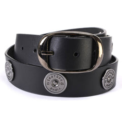 Milwaukee Leather MP7111 Men's Classic Brown Leather Belt with Brass Buckle