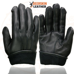 Milwaukee Leather SH865 Men's Black Welted Deerskin Leather Thermal Lined Gloves