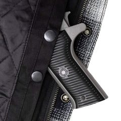 Milwaukee Leather Men's Black and White Heavy-Duty Checkered Flannel Riding Shirt - Warm Lined - Zippered Hand Pockets - MPM1638
