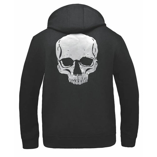 Skull - Men's Reflective Skull Riding Hoodie Zip Up Sweatshirt