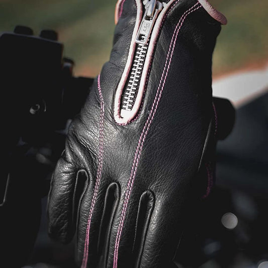 Purple Reign - Women's Leather Motorcycle Gloves