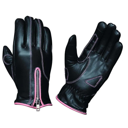 Blush Ride - Women's Leather Motorcycle Gloves