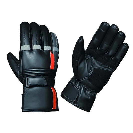 Rivet - Men's Gauntlet Leather Motorcycle Gloves