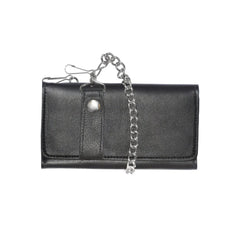 Black Trifold Leather Wallet