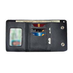 Stylish Black Biker Chain Wallet