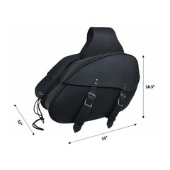 18" x 12" x 7 - Leather Saddle Bag