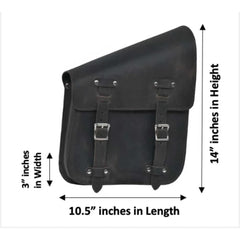 Rustic brown 9586.00 - Right Side Leather Swing Arm Bag