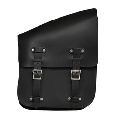 Black - Right Side Leather Swing Arm Bag