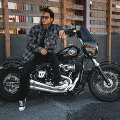 Sentry - Mens Black & Gray Armored Flannel