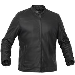Night Bolt Men's Faux Leather Motorcycle Jacket