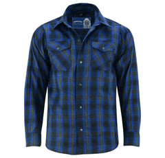 Flannel Shirt - Daze Blue and Black