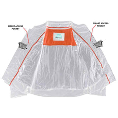 All-Season Men's Textile Motorcycle Jacket with Reflective Stripes