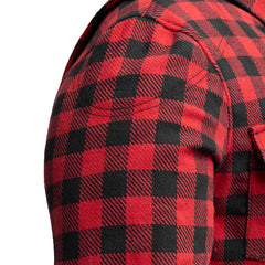 FIM413CNVS-BLKRD-Canvas Moto Flannel
