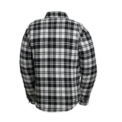 FIM413CNVS-BLKWH-Canvas Moto Flannel