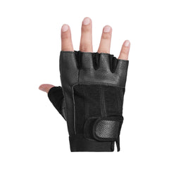 Leather / Mesh Fingerless Glove