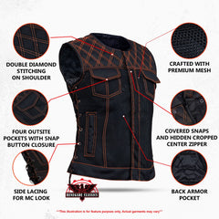 Lustfire - Women's Mesh Vest
