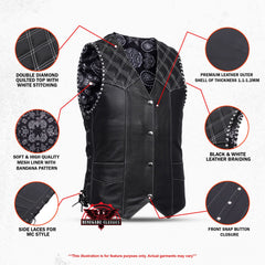 Velrik Men's Leather Vest