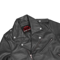 Night Shine Women's Black Fashion Leather Jacket
