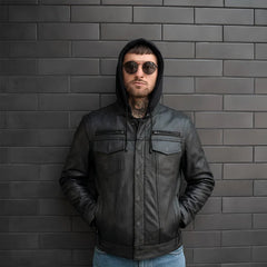 Nightstrike Men's Motorcycle Leather Jacket