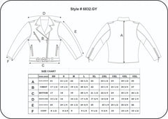 6832.GY - Ladies Premium Leather Jacket
