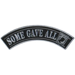 Hot Leathers Some Gave All 4” X 1” Top Rocker Patch