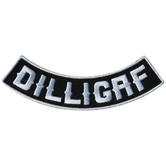 Hot Leathers Dilligaf 4” X 1” Bottom Rocker Patch