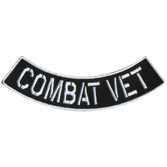 Hot Leathers Combat Vet 4” X 1” Bottom Rocker Patch