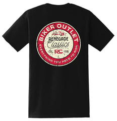 RC Retro Sign Black Men's Motorcycle T-Shirt