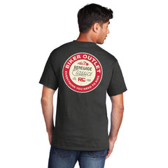 RC Retro Sign Black Men's Motorcycle T-Shirt
