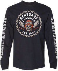 RC Chain Skull Men's Long Sleeve Shirt