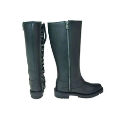 Roadqueen -Ladies Motorcycle Biker Leather Boots