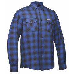 TW206.03 - Mens Black and Blue Flannel Shirt