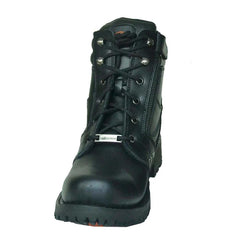 Titanstep - Mens Motorcycle Biker Leather Boots