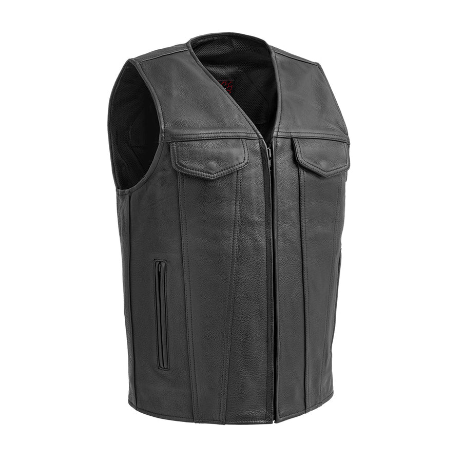 FIM617CSL-Badlands Men's Motorcycle Leather Vest