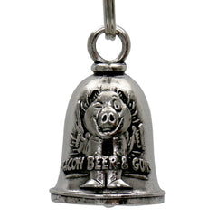 Milwaukee Leather MLB9021 'Biker Boobs - Beer Babes' Motorcycle Good Luck Bell | Key Chain Accessory for Bikers