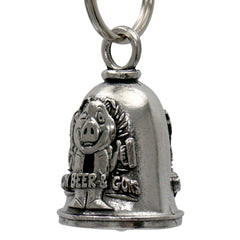 Milwaukee Leather MLB9021 'Biker Boobs - Beer Babes' Motorcycle Good Luck Bell | Key Chain Accessory for Bikers