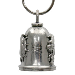 Milwaukee Leather MLB9021 'Biker Boobs - Beer Babes' Motorcycle Good Luck Bell | Key Chain Accessory for Bikers