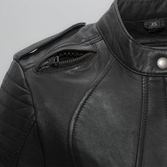 FIL104CHMZ-Biker - Women's Motorcycle Leather Jacket