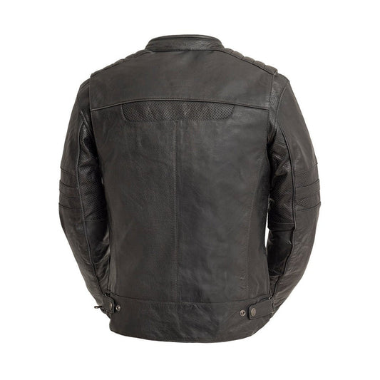 FIM286CDMZ-BLK-BiTurbo - Men's Leather Motorcycle Jacket